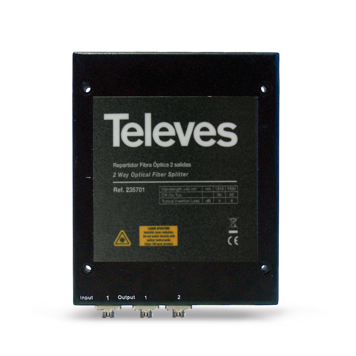 Televes OVT 2N Optischer Verteiler zwei Ausgänge