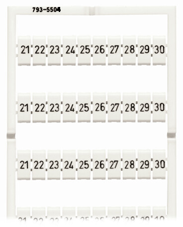 WAGO GmbH & Co. KG 793-5504 WMB-Bezeichnungssystem W:21-30 je(10x)
