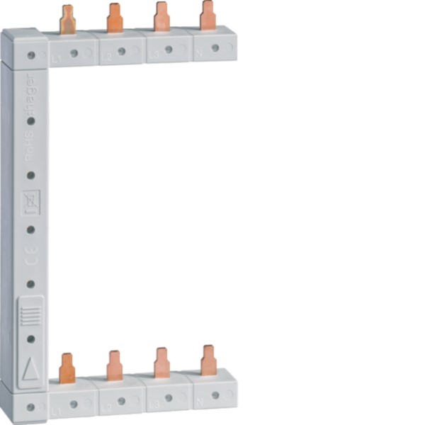 Hager KCF663S Phasenschiene senkrecht 63A li/re L1L2L3N