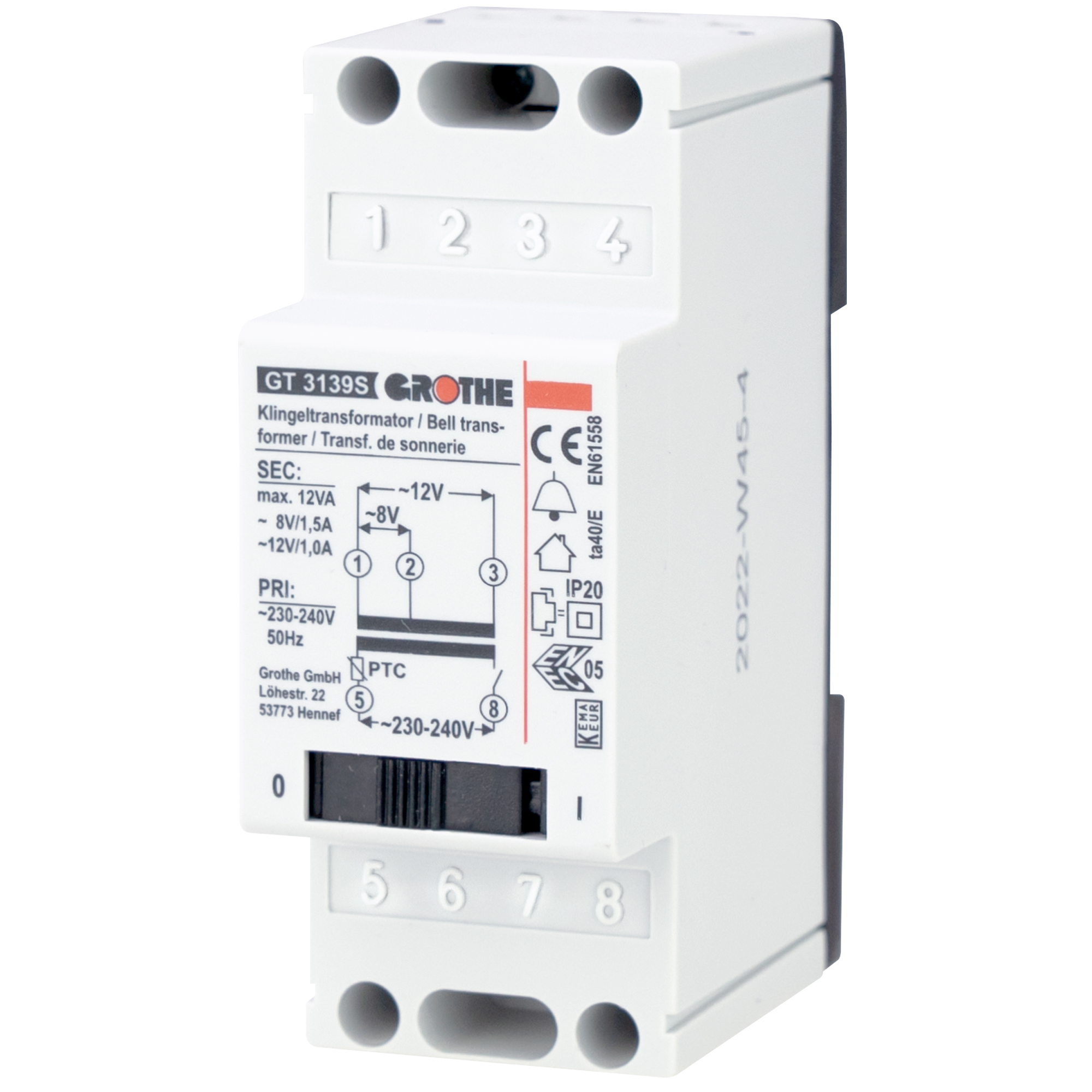 Urmet Deutschland GT 3139 S Transformator 1,5/1,0A