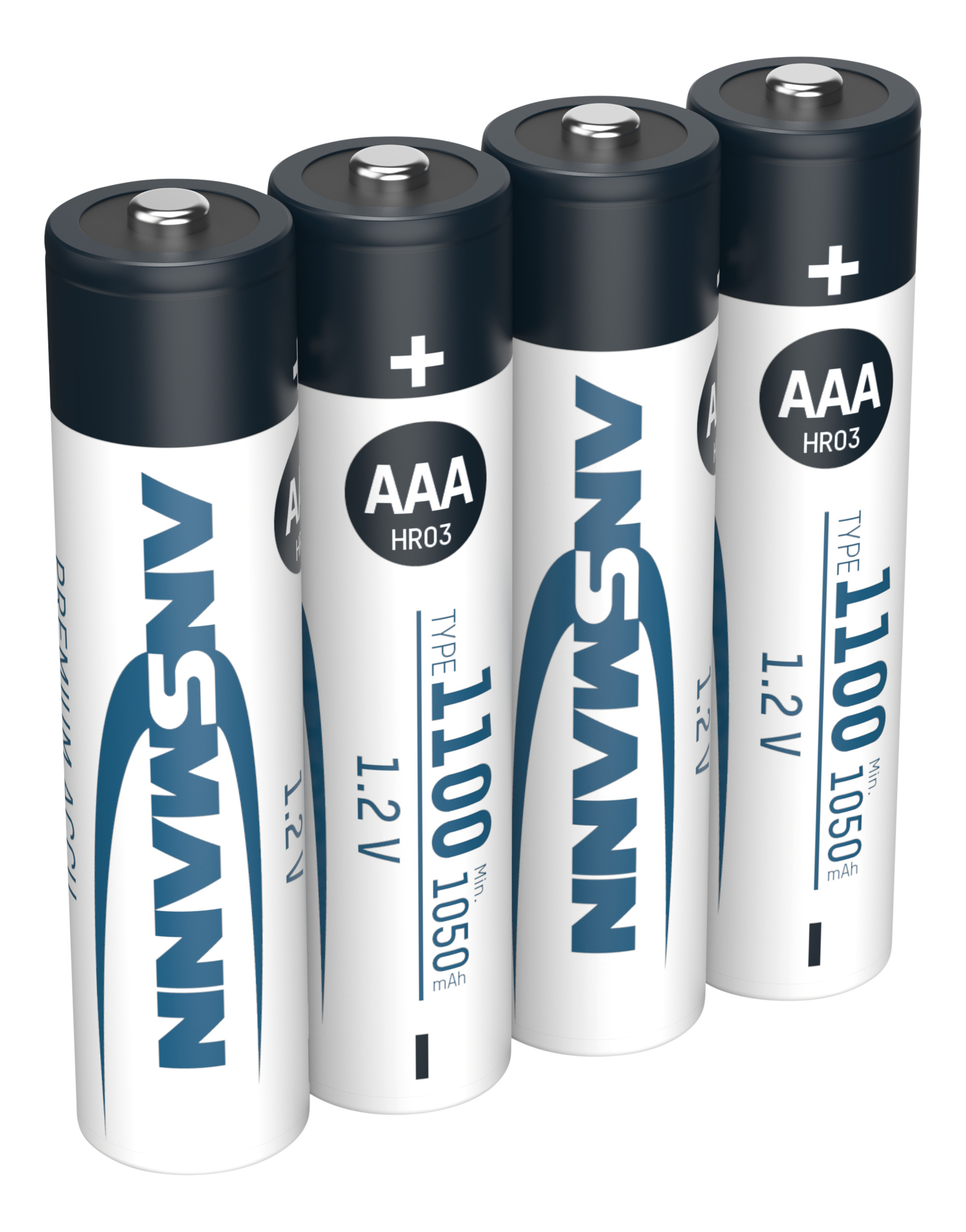 Ansmann 5035232 VE4 Bli Akku Micro NiMH AAA 1100mAh