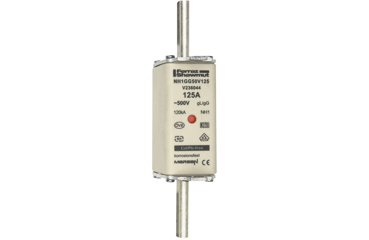 Mersen NH1GG50V125 NH-Sicherungseinsatz SF Gr.1 gG 125A/500V KM