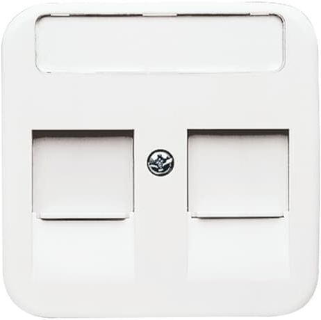 Busch-Jaeger 1800-214 Zentralscheibe aws Mod.Jack,2Ö,Beschri.