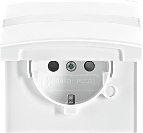Busch-Jaeger 20 EUGKBN-34-101 Schuko-Steckdoseneinsatz IP44 alpinweiß