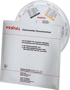 Hensel 4012591775010 Datenscheibe Personenschutz f.CU