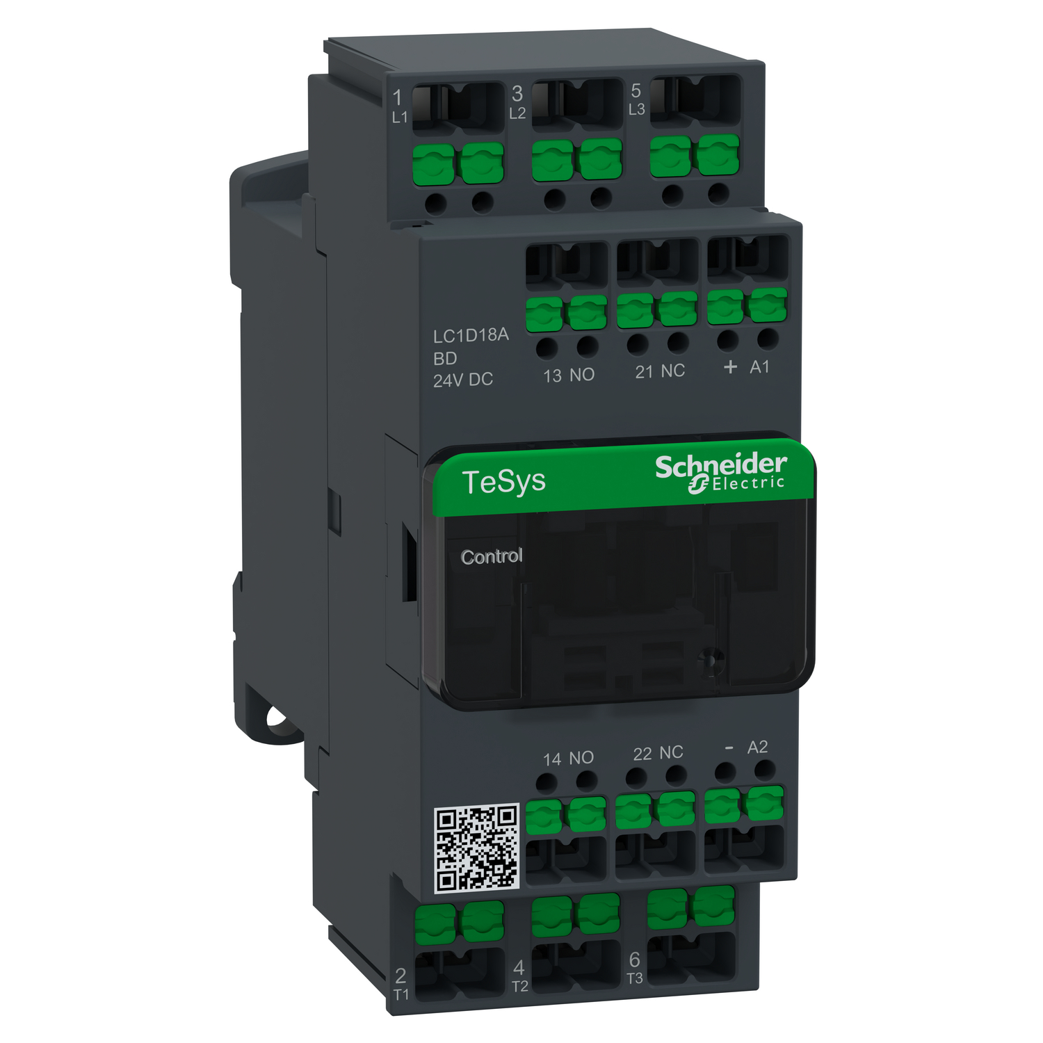Schneider Electric LC1D18ABD Schütz 3P 18A Ac3 24V Dc Snapin