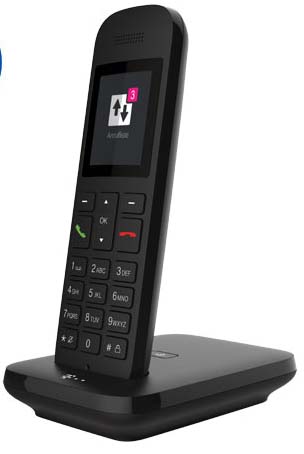 Telekom Deutschland Sinus 12 sw Analog-Telefon cordless