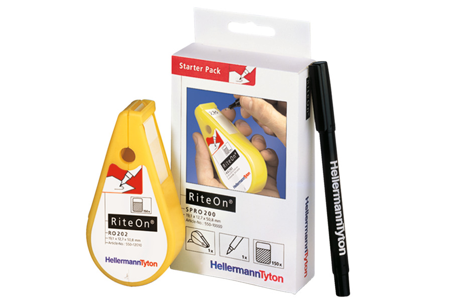 HellermannTyton PACK-1401-WH RiteOn Etiketten 19,1x50,8mm 150St