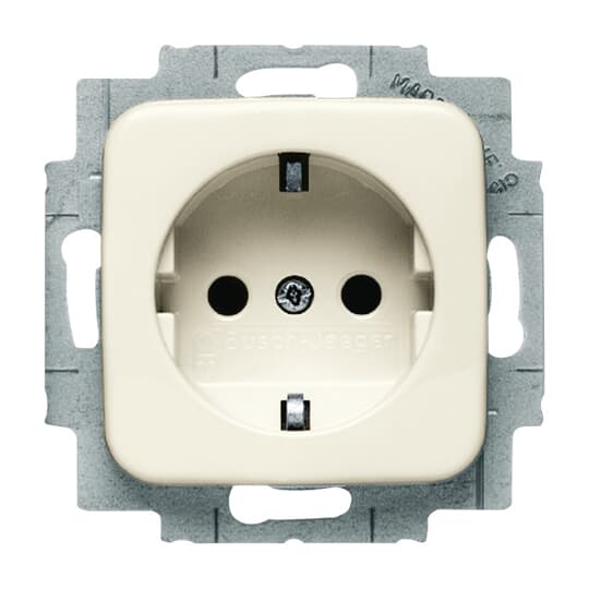 Busch-Jaeger 20 EUCKS-212 Steckdosen-Einsatz ws m.erhöhtem Berührs.