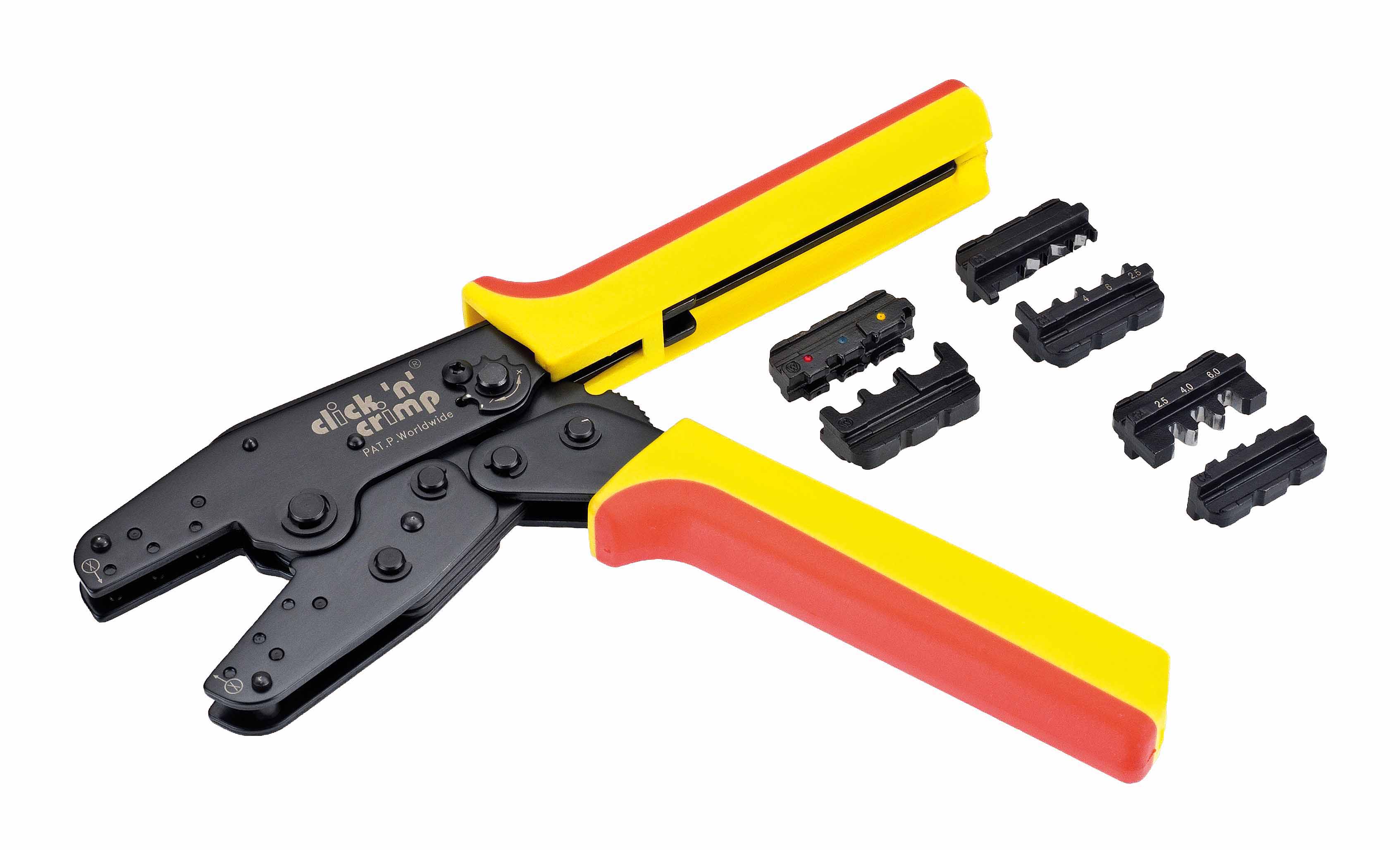 Cimco Werkzeuge 106052 Crimpzange Solar 3 Einsätze