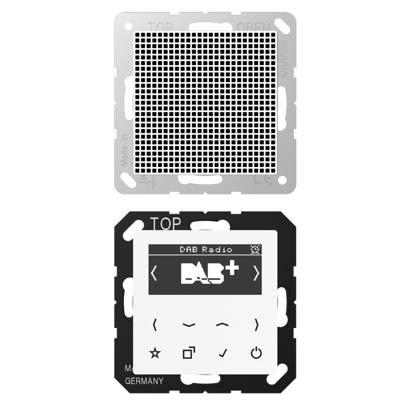 Jung DAB A1 WW Smart DAB+ Digitalradio Set Mono 1LS