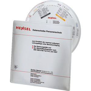 Hensel 4012591775010 Datenscheibe Personenschutz f.CU