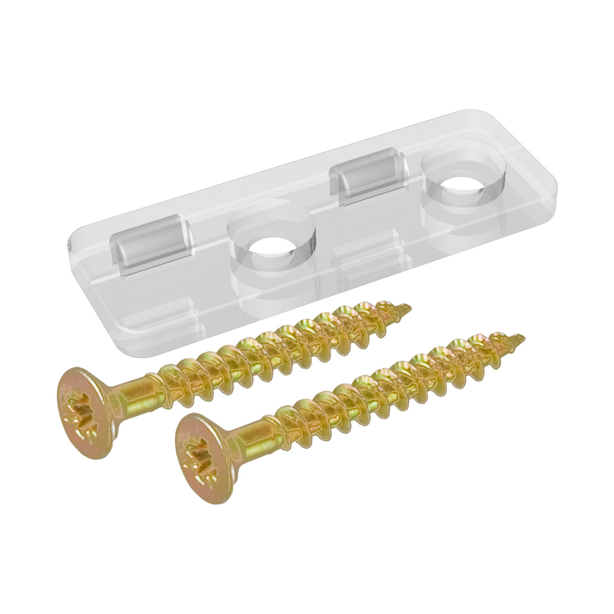 EVN Lichttechnik AP-CLIP Kunststoff-Montage-Clip 2 Clips, 4 Schrauben