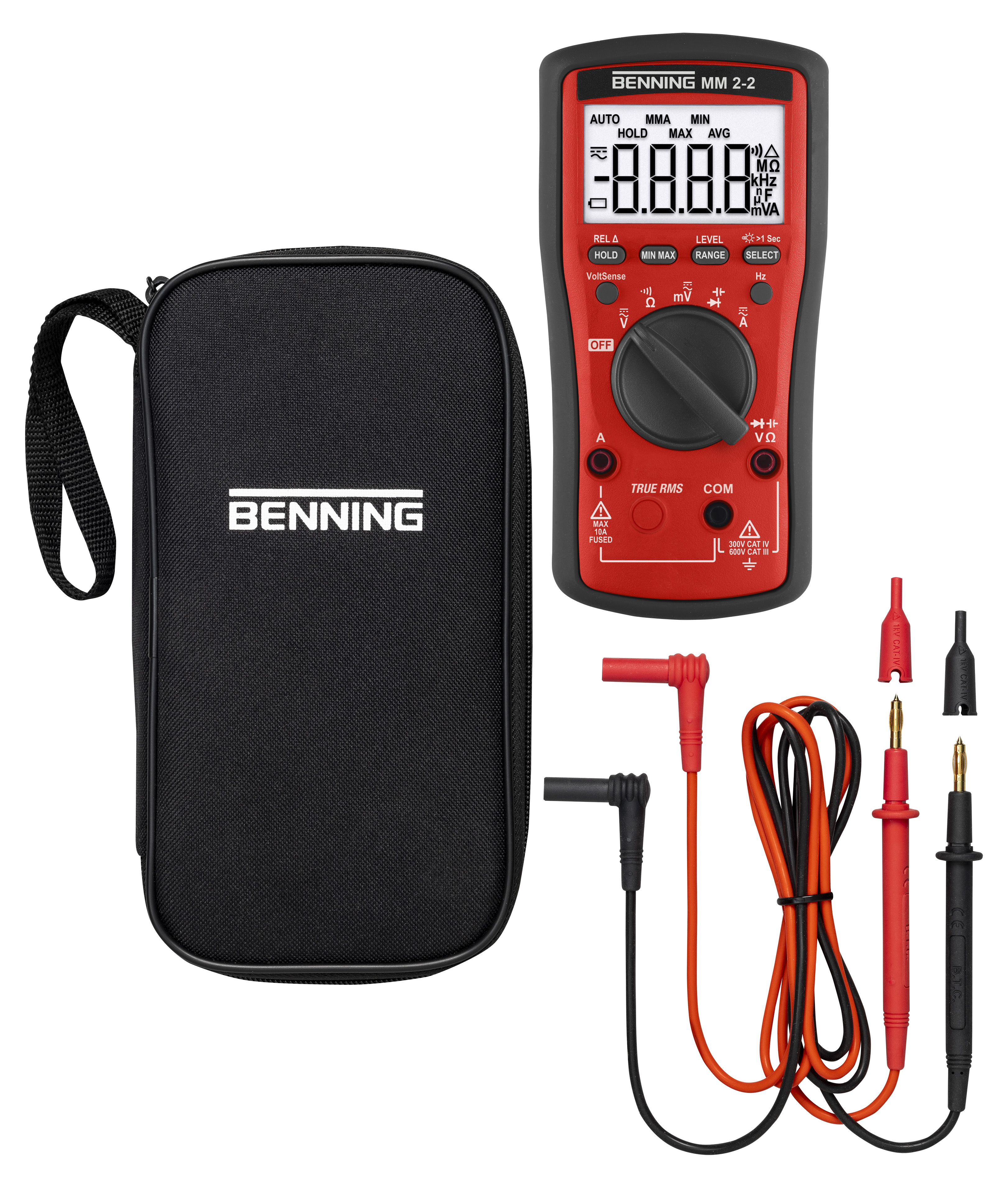 Benning MM 2-2 Trms Digital-Multimeter 1000V AC/DC
