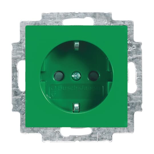 Busch-Jaeger 20 EUCB-13-914 SCHUKO Steckdosen-Einsatz grün