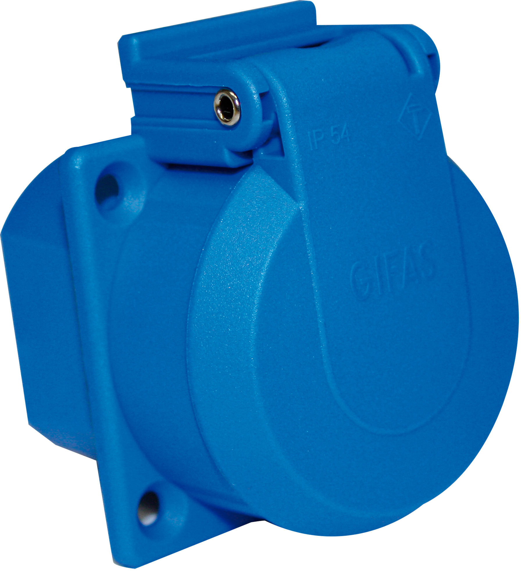 Gifas Electric 309 Schutzkont.-Einbausteckd. m.Klappdeckel IP54