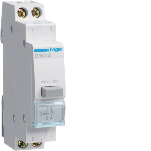 Hager SVN352 Druckschalter 1S/1Ö