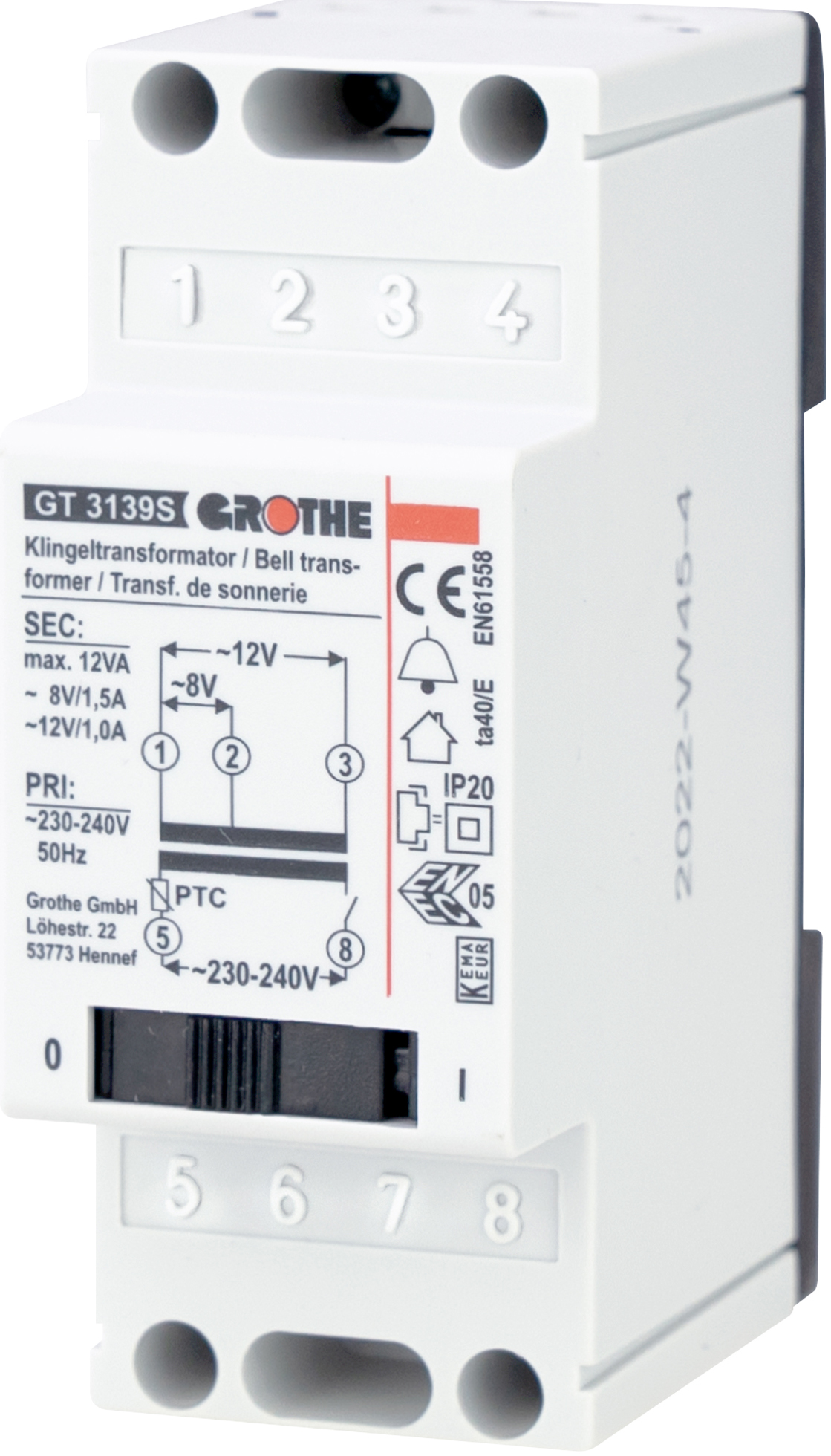 Grothe GT 3139 S Transformator 1,5/1,0A