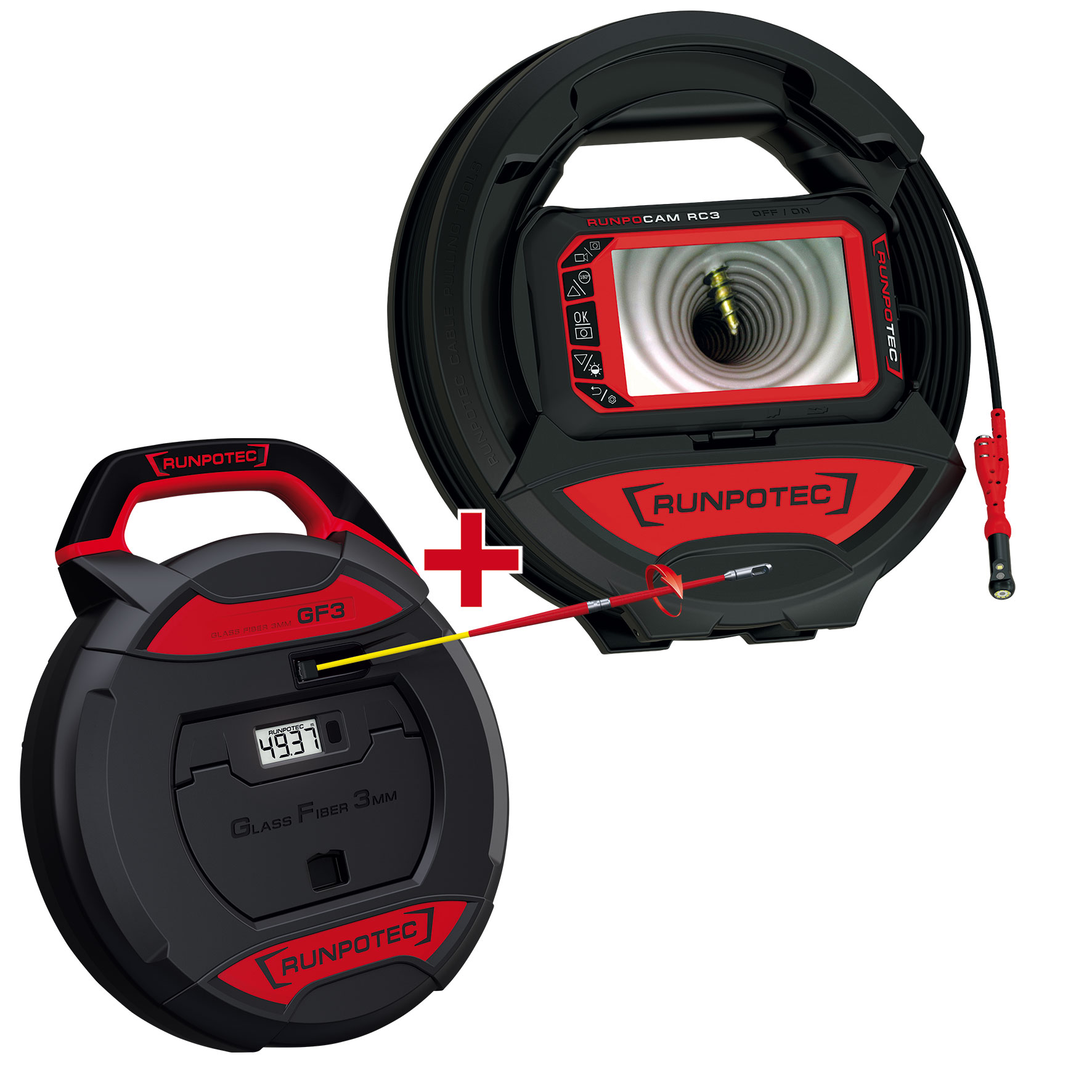 Runpotec 11150 RC3 Inspektionskamera -15m plus GF3 - 30m
