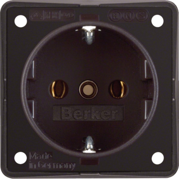 Berker 941852501 Schuko-Steckd.br m.Schraubklemmen