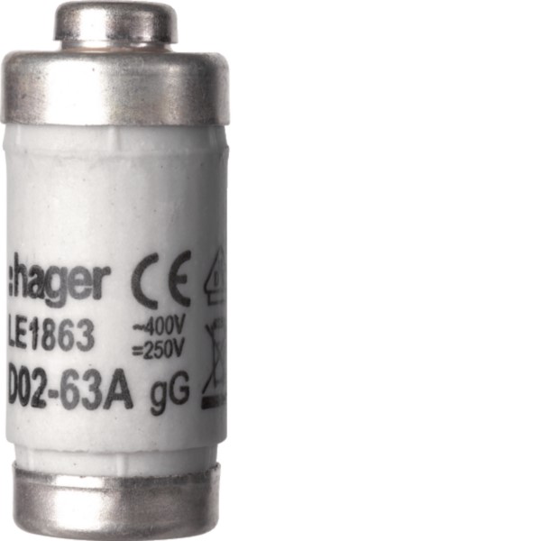Hager LE1863 Sicherung D02 63A 400V gG