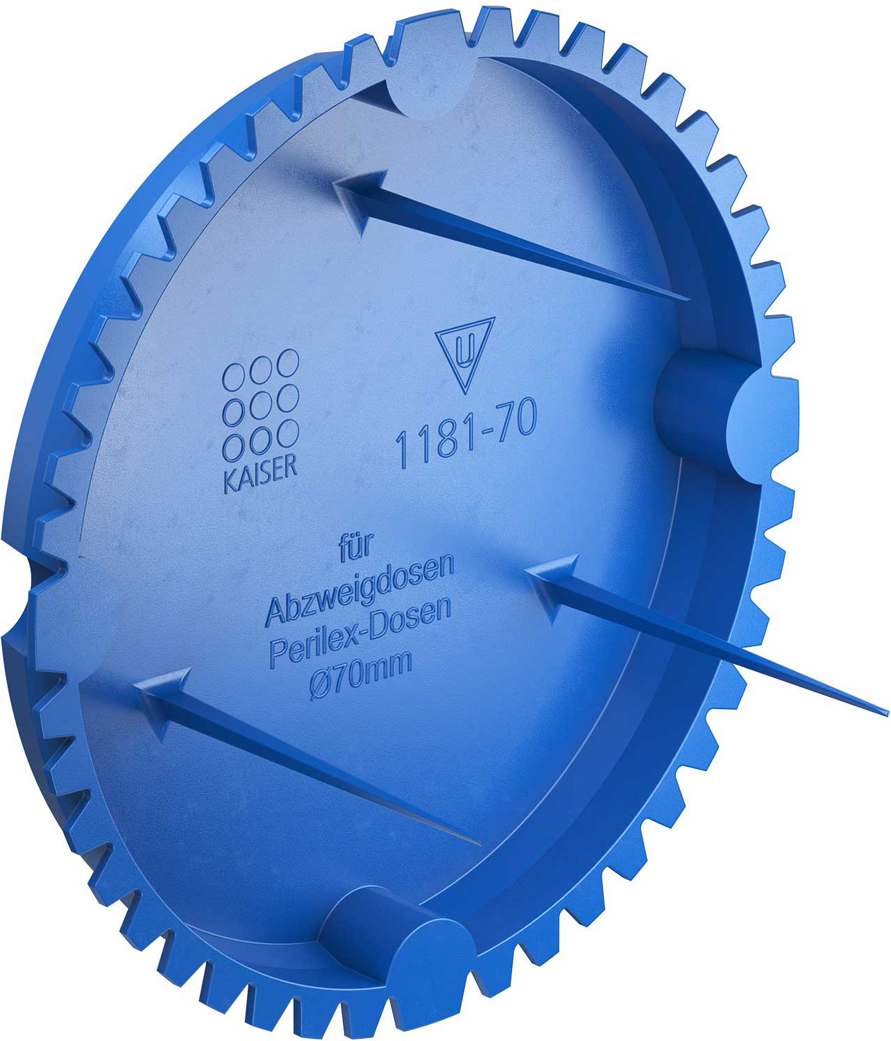 Kaiser 1181-70 Signal-Deckel f.Verb.-Dosen