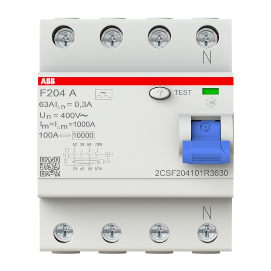ABB Stotz S&J F204A-63/0,3 FI-Schutzschalter pro M Compact