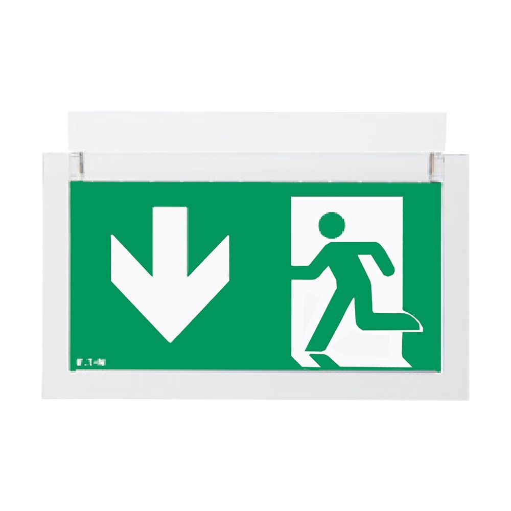 Ceag Notlichtsysteme CrystalWay 19521 AT LED-Rettungszeichenleuchte RAL9003 IP42 20m