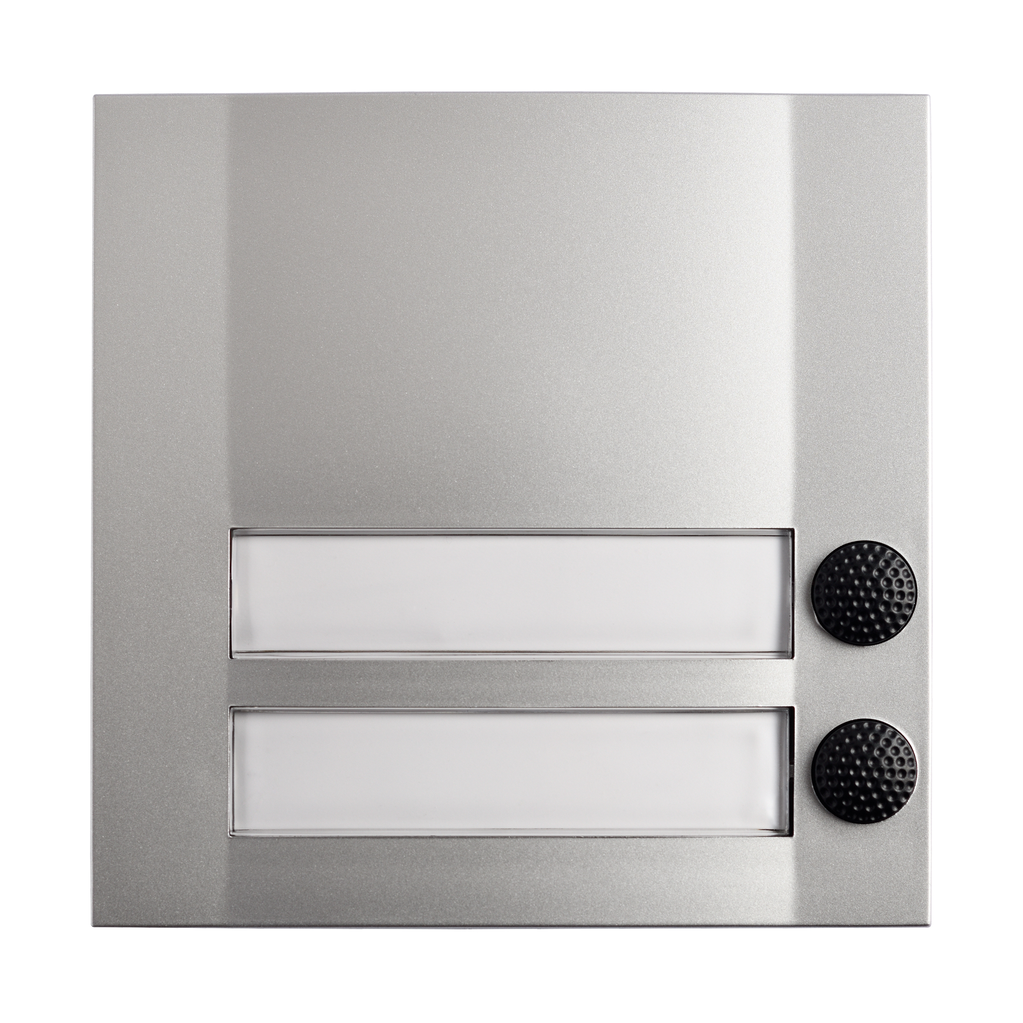 Grothe DOMOLUX DUO SIM/SW Klingeltaster 2fach 90x90x18,5mm, sil/sw