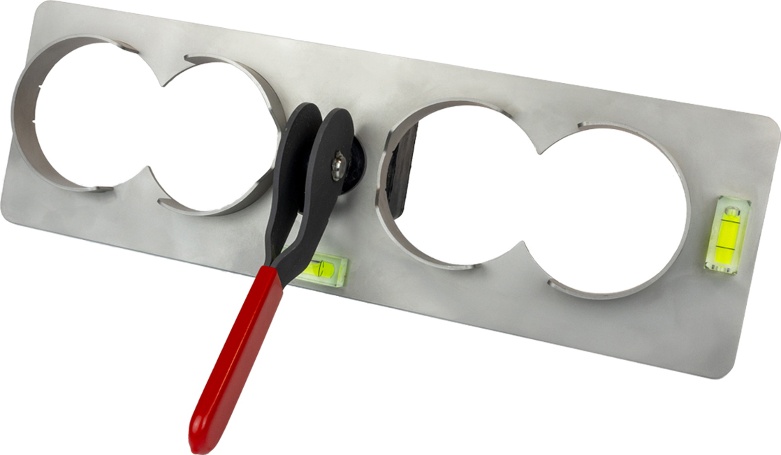 Primo P718-05 Unterputzbohrschablone 82 mm 5-Fach