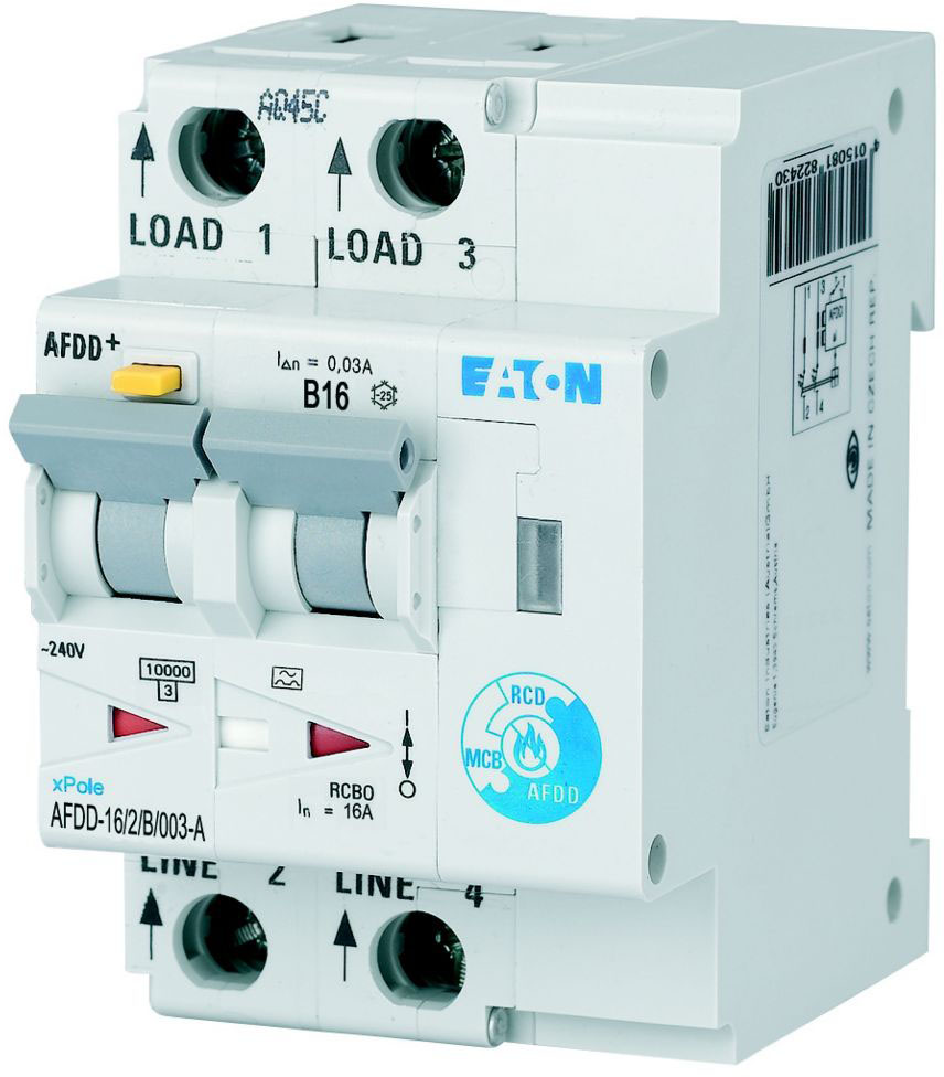 Eaton AFDD-16/2/B/003-A Brandschutzschalter 2polig, B16A, 30mA