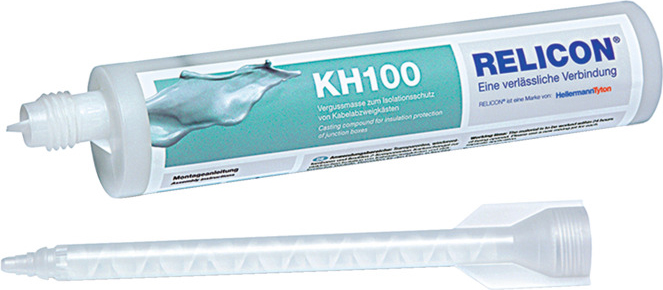 HellermannTyton Gel100-250mlKH100-CL 2K-KH100 Kartusche 250ml mit SF- System