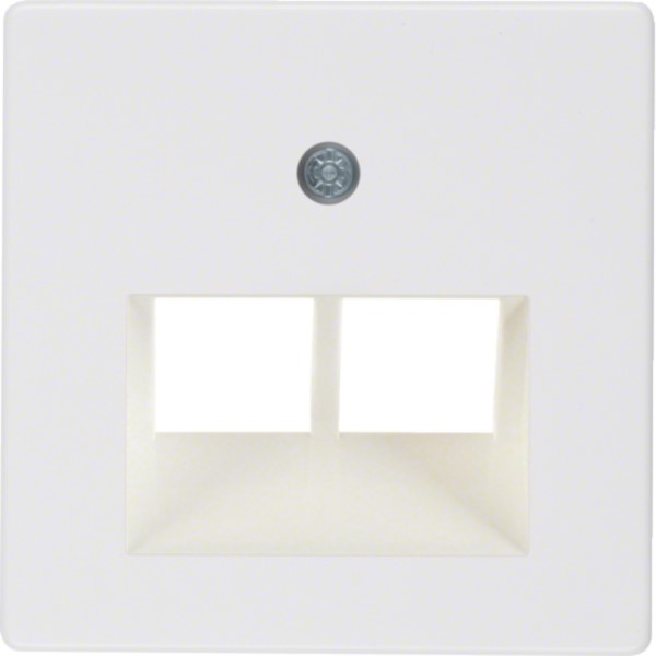 Berker 146909 Zentralplatte pws f.ISDN-Anschlussdose