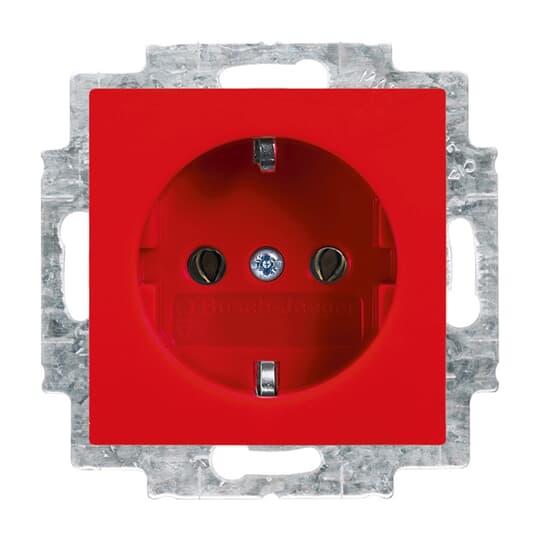 Busch-Jaeger 20 EUC-917 SCHUKO Steckdosen-Einsatz rot