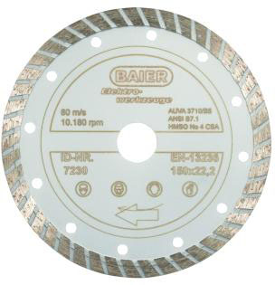 Baier Maschinenfabrik 7228 Diamantscheibe D=125mm Turbo